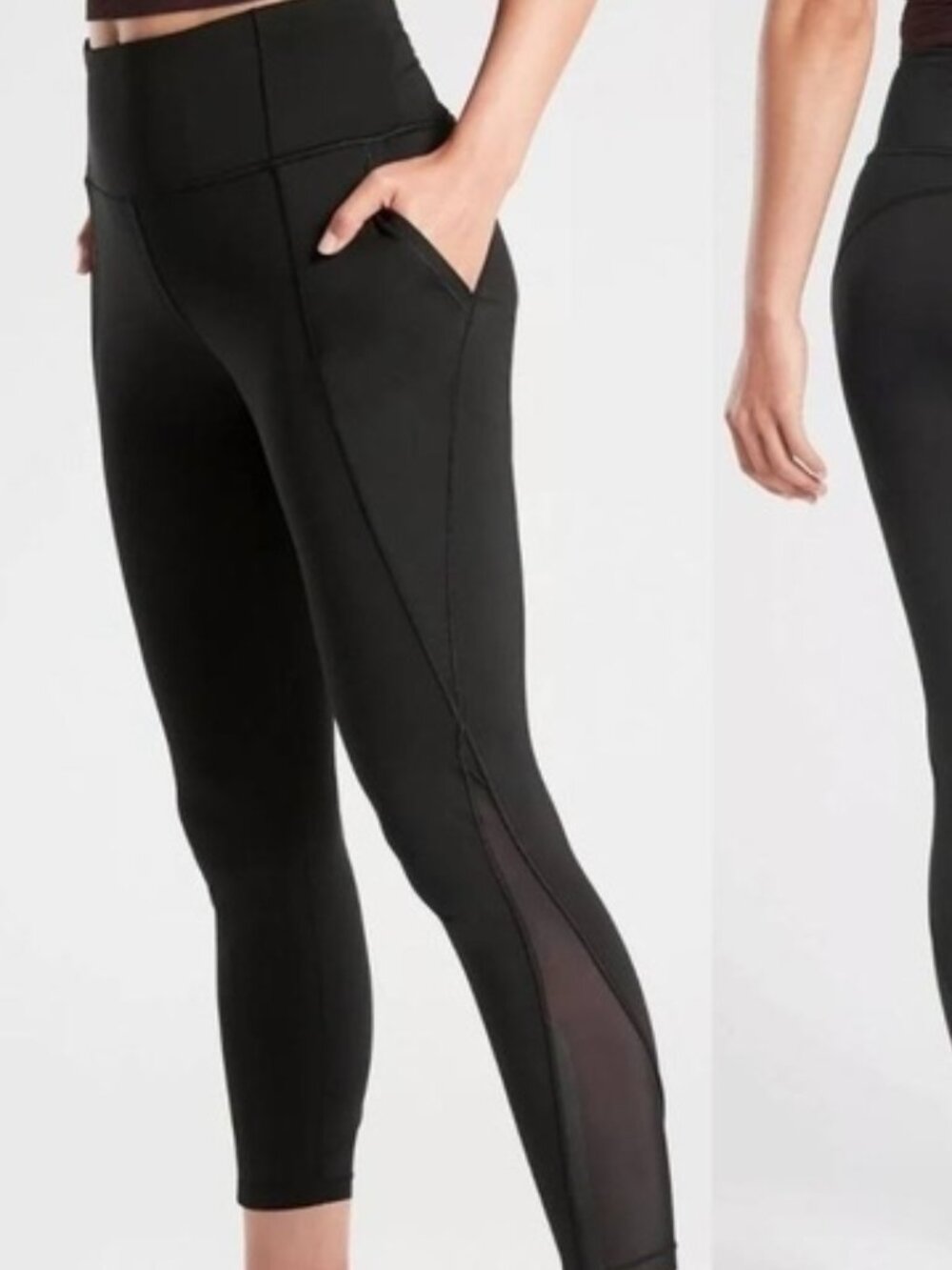 Athleta Lightning 7/8 Tight Leggings in Black | Size XSP